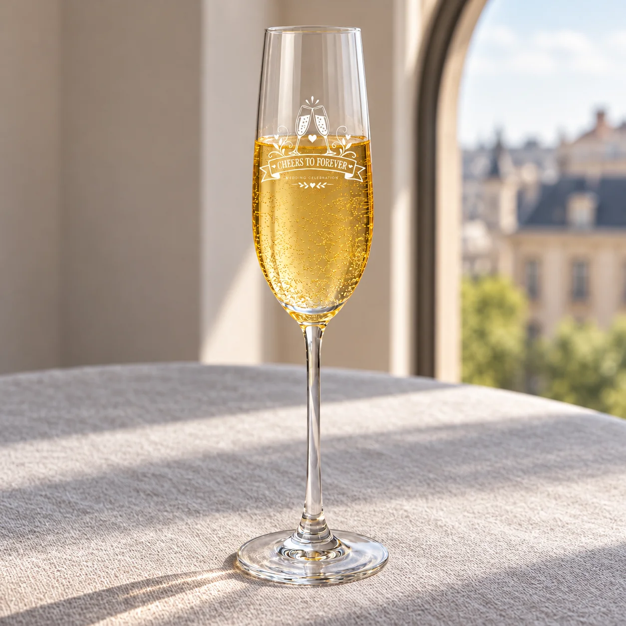 Champagne Flute in example application setting 2