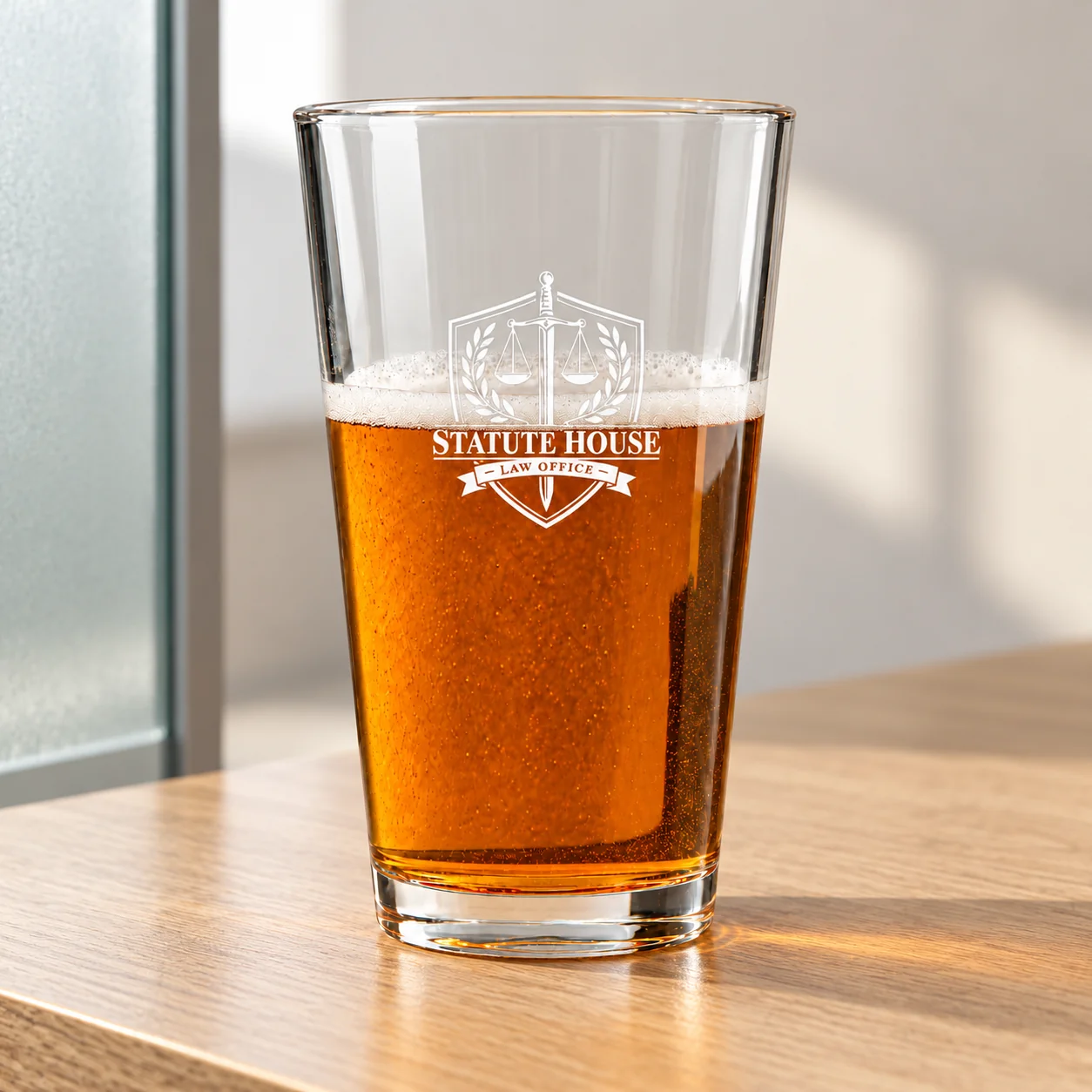 Pint Glass in example application setting 2